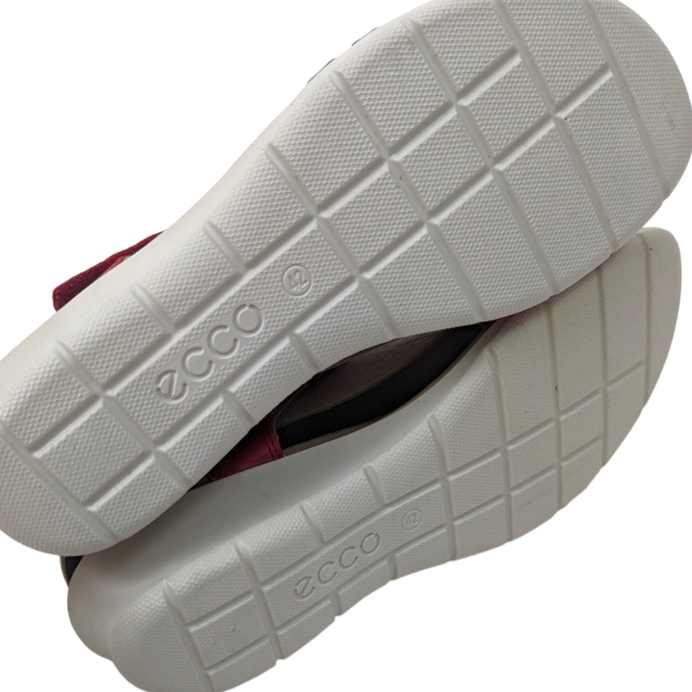 ECCO Leather Felicia Sandals NEW Womens 42 11 11.5 Red Strappy Velcro Closure - Picture 6 of 14